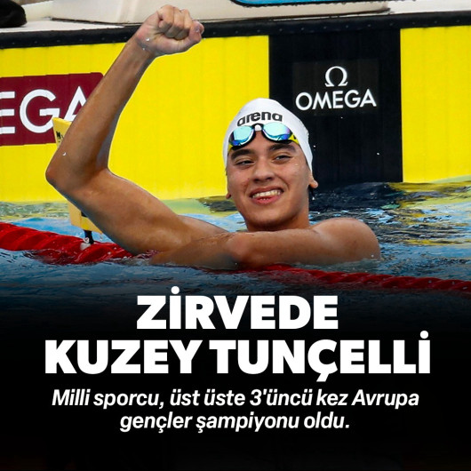 Kuzey Tunçelli üst üste 3'üncü kez Avrupa gençler şampiyonu