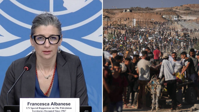 Francesca Albanese, Cenevre'de düzenlenen BM İnsan Hakları Konseyi toplantısında yardım sırasında hayatını kaybeden Filistinlilere ilişkin konuştu.