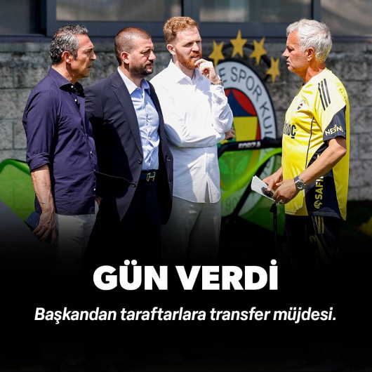 Fenerbahçe Başkanı Ali Koç'tan taraftarlara transfer müjdesi: Gün verdi