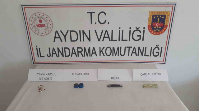 Aydın-İzmir Otoyolu'nda jandarma ekiplerince uyuşturucu madde ele geçirildi.