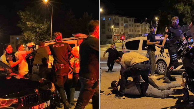 Taşkınlık yapan iki grup gencin kavgasına aileleri de dahil oldu.