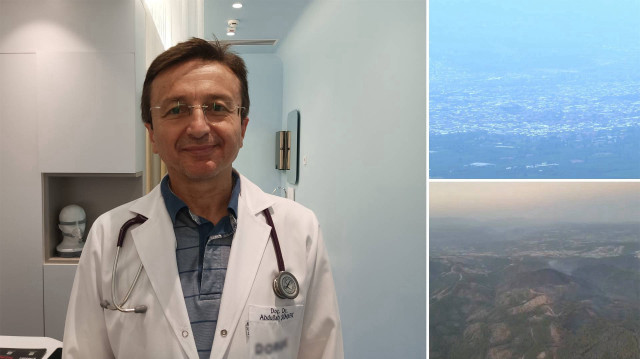 Göğüs Hastalıkları Uzmanı Doç. Dr. Abdullah Şimşek, orman yangınlarından sonra solunum şikayetlerinde artış olduğunu söyledi.