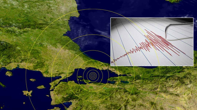 Marmara Denizi'nde 3,5 büyüklüğünde deprem.