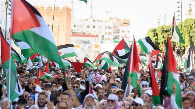 آلاف المغاربة يتضامنون مع غزة ضد التجويع والتهجير الإسرائيلي