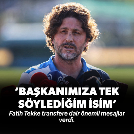 Fatih Tekke'den transfer itirafı: 'Başkanımıza tek söylediğim isim...'