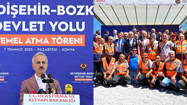 Ulaştırma ve Altyapı Bakanı Abdulkadir Uraloğlu, Konya il programı kapsamında Seydişehir-Bozkır Devlet Yolu’nun temelini attı.