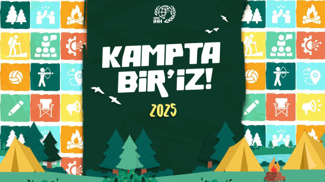 İHH yaz kamplarını 'Kampta Biriz' sloganıyla başlattı.