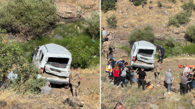 Karakoçan ilçesinde meydana gelen kazada aracın sürücüsü hayatını kaybetti.