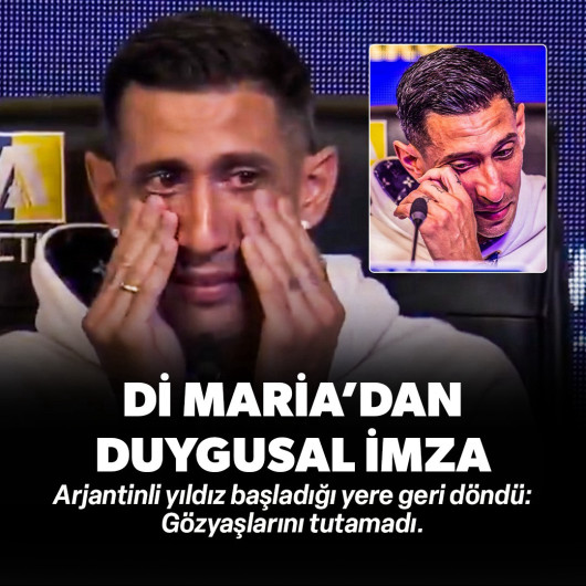 Angel Di Maria'dan duygusal imza: Gözyaşlarıyla başladığı yere döndü