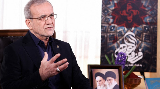 Le président iranien Masoud Pezeshkian.