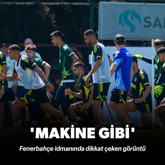 Fenerbahçe idmanında dikkat çeken görüntü: Makine gibi
