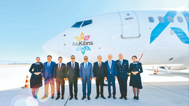 AJet filosundaki iki uçakta "Ada Kıbrıs" logosu kullanılacak.