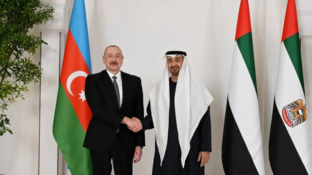 Azerbaycan Cumhurbaşkanı Aliyev ile BAE Devlet Başkanı Al Nahyan Abu Dabi'de görüştü.