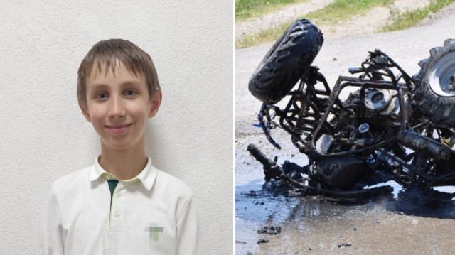 İki çocuğun yaralandığı kazada 12 yaşındaki Ali Koyuncu hayatını kaybetti.