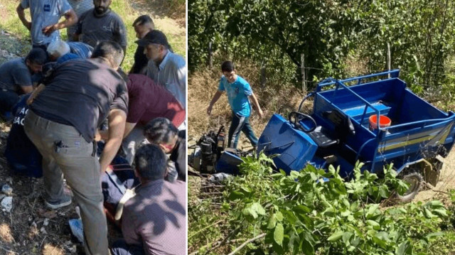Düzce’de fındık işçilerinin taşındığı patpat devrildi.