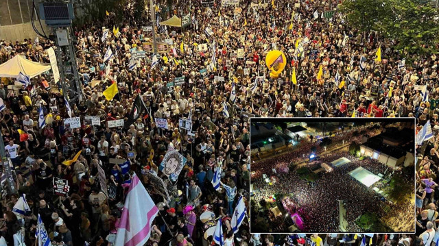 İsrail'de protestolar.