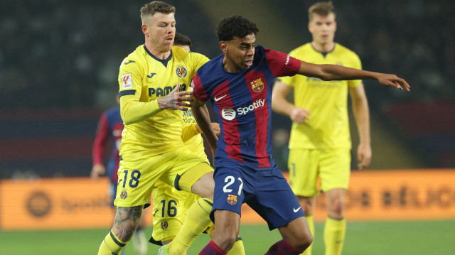 Villareal - Barcelona maçından kare.