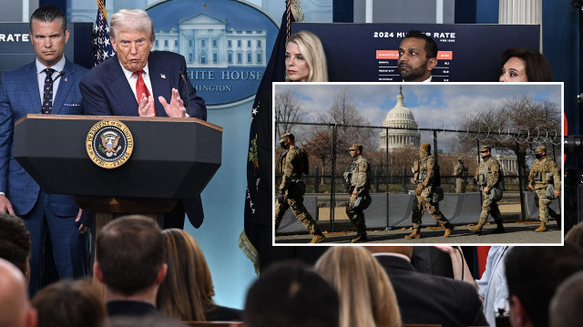 Trump, Ulusal Muhafızları başkent Vaşington DC’ye konuşlandırma planını duyurdu.