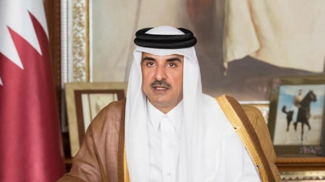 أمير قطر يؤكد دعم بلاده لجهود الحل السلمي للأزمة الأوكرانية الروسية