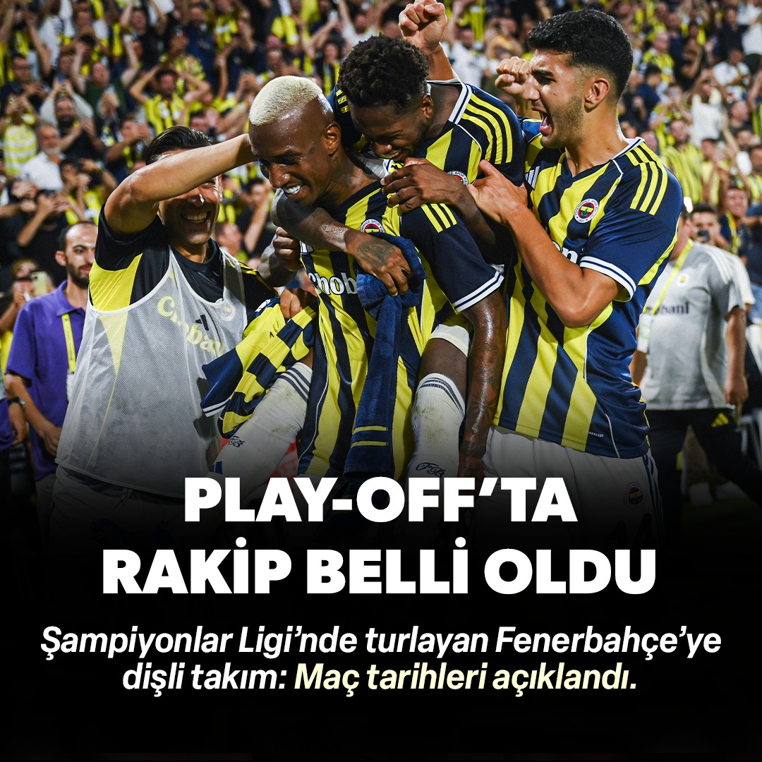 Fenerbahçe'nin Şampiyonlar Ligi play-off turundaki rakibi belli oldu