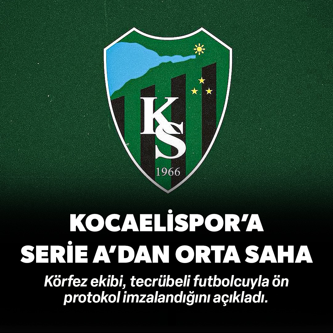 Kocaelispor bir transferi daha bitirdi: Serie A'dan geliyor
