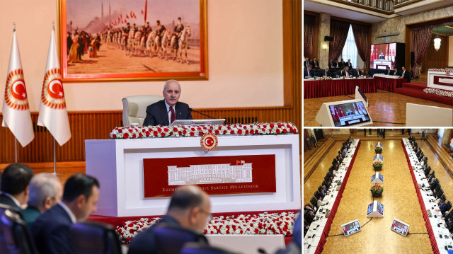 TBMM Başkanı Kurtulmuş, başkanlığında toplanan komisyon.