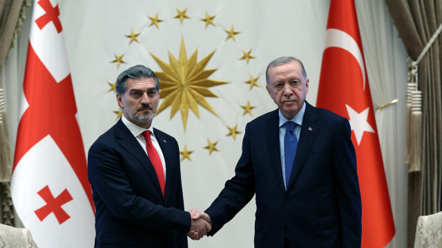 Cumhurbaşkanı Erdoğan, Gürcistan Cumhurbaşkanı Kavelashvili'yi resmi törenle karşıladı