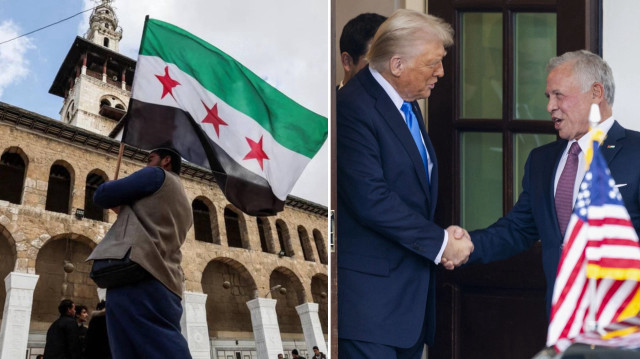 Ürdün Kralı 2. Abdullah, Suriye Dışişleri Bakanı Esad Hasan Şeybani ve ABD'nin Ankara Büyükelçisi ve Suriye Özel Temsilcisi Tom Barrack Suriye'nin yeniden imarına ilişkin görüştü
