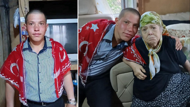 Sinoplu asker İbrahim Çetin, anneannesini kaybetti.