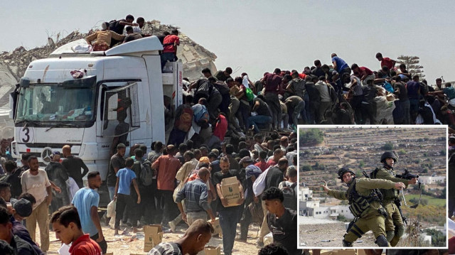 Gazze Şeridi'ne kısıtlı miktarda insani yardım girişine izin veren İsrail yönetiminin, Filistinlilere gönderilen yardımları çalan hırsızları koruduğu ifade edildi