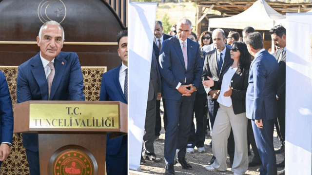 Kültür ve Turizm Bakanı Mehmet Nuri Ersoy Tunceli'de incelemeler yaptı.