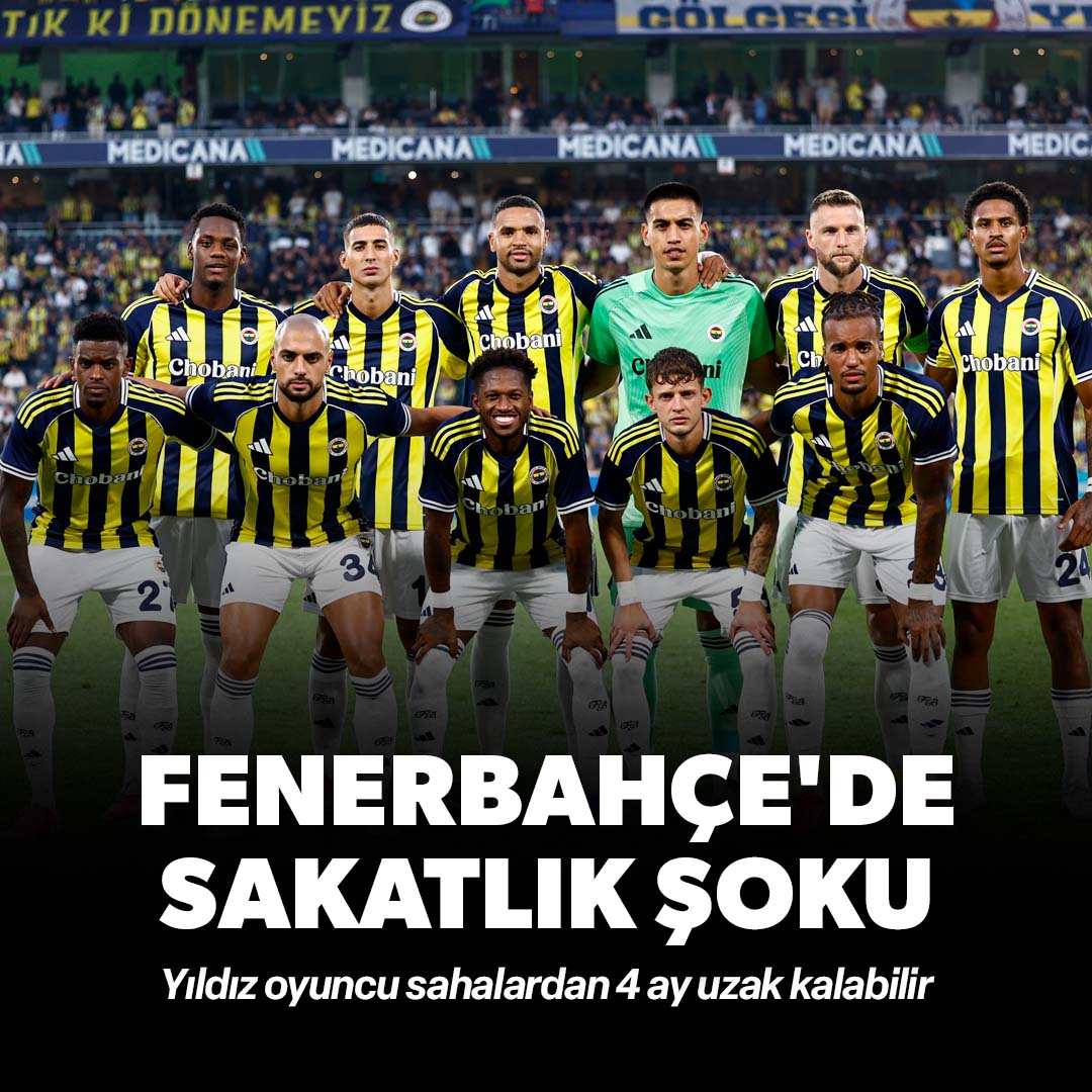 Fenerbahçe'de sakatlık şoku: Yıldız oyuncu sahalardan 4 ay uzak kalabilir