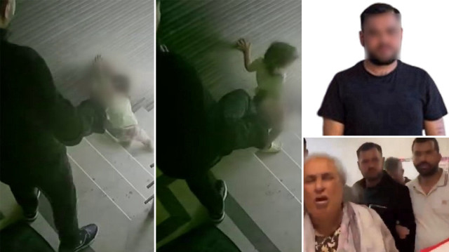 Küçük kızına tekme atıp merdivenlerden aşağı düşüren babaya tahliye oldu