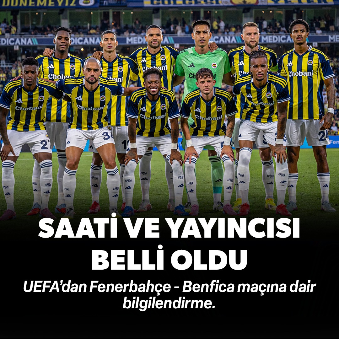 Fenerbahçe - Benfica maçlarının saati ve yayıncısı açıklandı