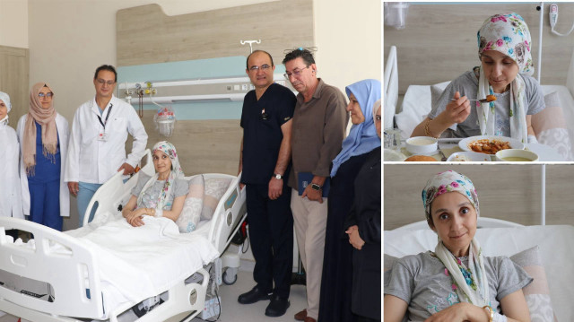 Yemek borusu yanan genç anne Kütahya'da sağlığına kavuşturuldu.