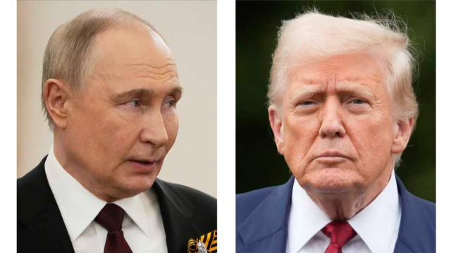 Rusya Devlet Başkanı Putin, ABD Başkanı Donald Trump.