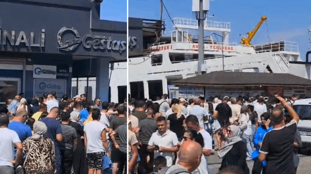 Fırtına deniz ulaşımında aksamalara neden oldu.