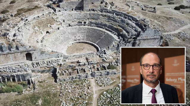Milet Antik Kenti Kazı Başkanı ve Hamburg Üniversitesi Arkeoloji Bölümü Öğretim Üyesi Prof. Dr. Christof Berns, Kültür ve Turizm Bakanlığınca Cumhurbaşkanlığı Millet Kütüphanesi'nde düzenlenen, Arkeolojinin Altın Çağı Sergisi'nde konuştu.