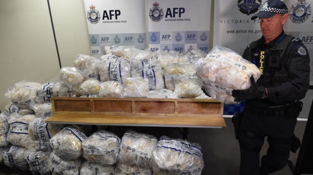 Une cargaison de drogue interceptée dans un conteneur maritime à Sydney.