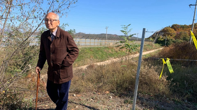 Ahn Hak-sop, aujourd’hui âgé de 95 ans, avait été arrêté pendant la guerre de Corée et emprisonné pendant plus de 40 ans.