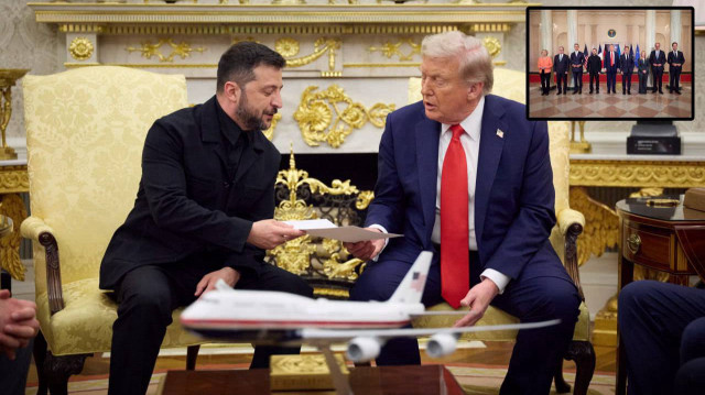 ABD Başkanı Trump, Beyaz Saray'da Zelenskiy ve Avrupalı liderlerle bir araya geldi.