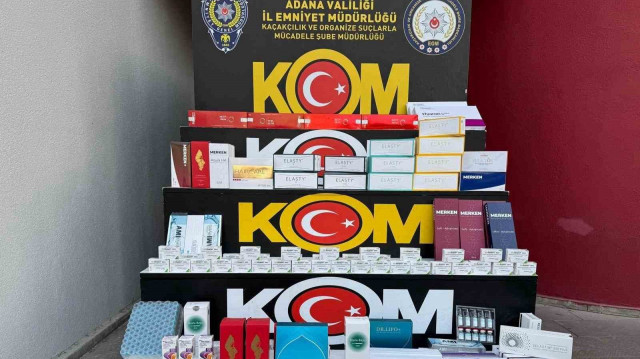 Kaçak satış yapılan ilaç ve tıbbı malzemeler.