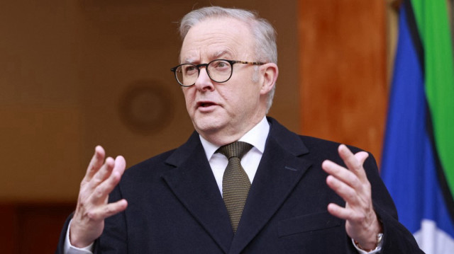 Le Premier ministre australien Anthony Albanese s'exprime lors d'une conférence de presse à Canberra le 11 août 2025. L'Australie reconnaîtra l'État palestinien lors de l'Assemblée générale des Nations unies en septembre, a déclaré le Premier ministre Anthony Albanese le 11 août.
