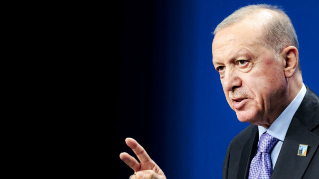 Le président turc Recep Tayyip Erdogan s'exprime lors d'une conférence de presse après le sommet de l'Organisation du traité de l'Atlantique Nord (OTAN) à La Haye, le 25 juin 2025.