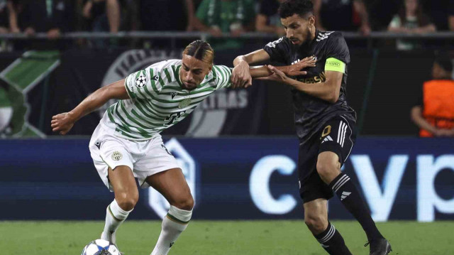 Ferencvaros-Karabağ karşılaşmasından bir kare