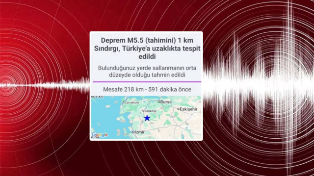 Gece 01.10'da meydana gelen 4,3 büyüklüğündeki deprem, dar bir çevrede hissedildi.