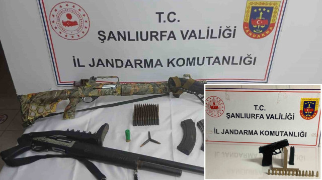Şanlıurfa'da ruhsatsız silah operasyonu