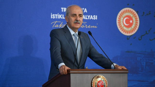 Turkish parliament speaker Numan Kurtulmus 