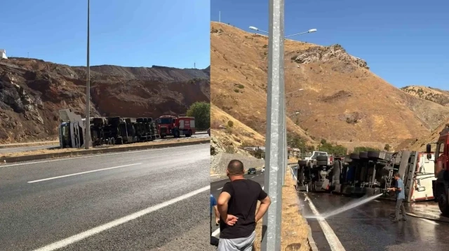 Yaralı sürücü, ambulansla hastaneye kaldırılarak tedavi altına alındı.
