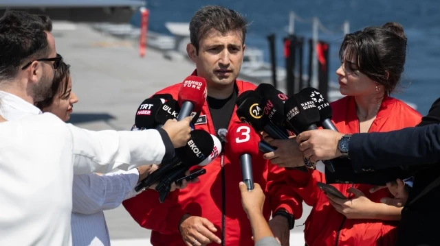 Baykar Yönetim Kurulu Başkanı Selçuk Bayraktar, TCG Anadolu gemisinde basın mensuplarına açıklamalarda bulundu.
